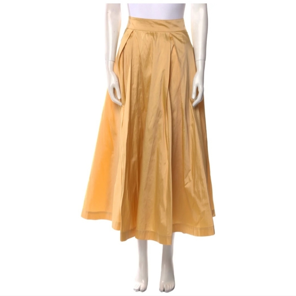 Elegant Yellow/Golden Women's Skirt
